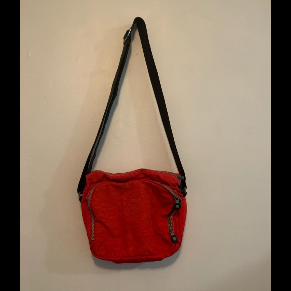 Red Kipling crossbody bag, used